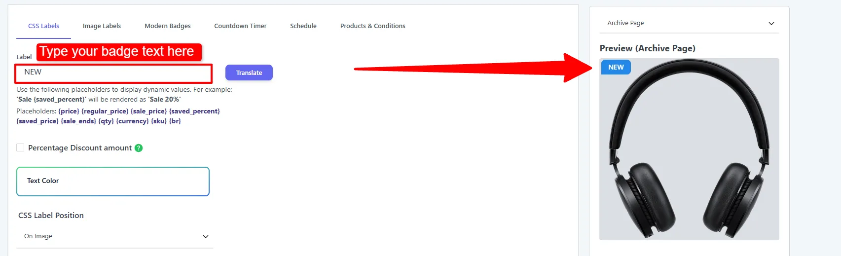 CSS Label text field with placeholder helper text