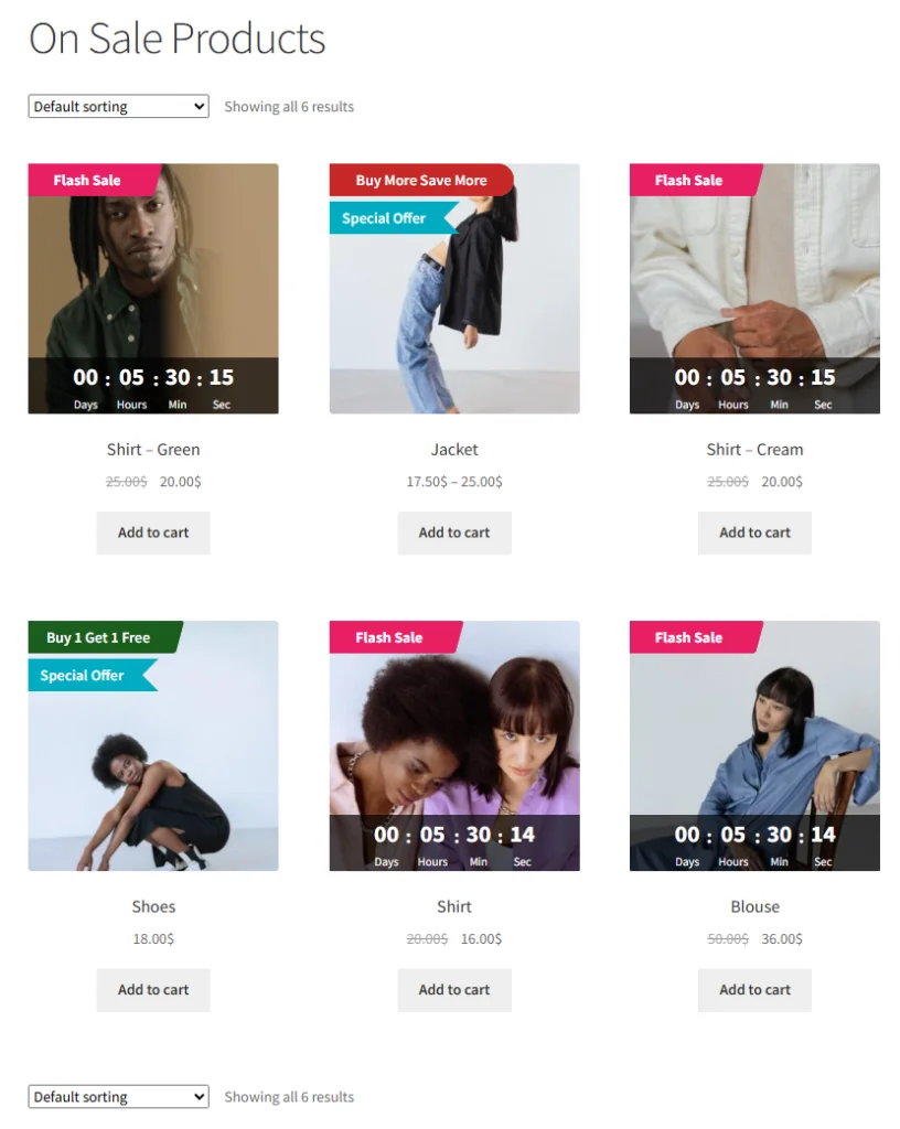 Dedicated On-Sale Products Hub