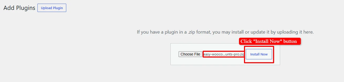 Install Now button