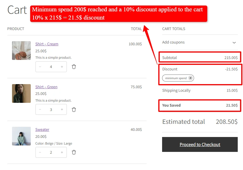 10% discount applied