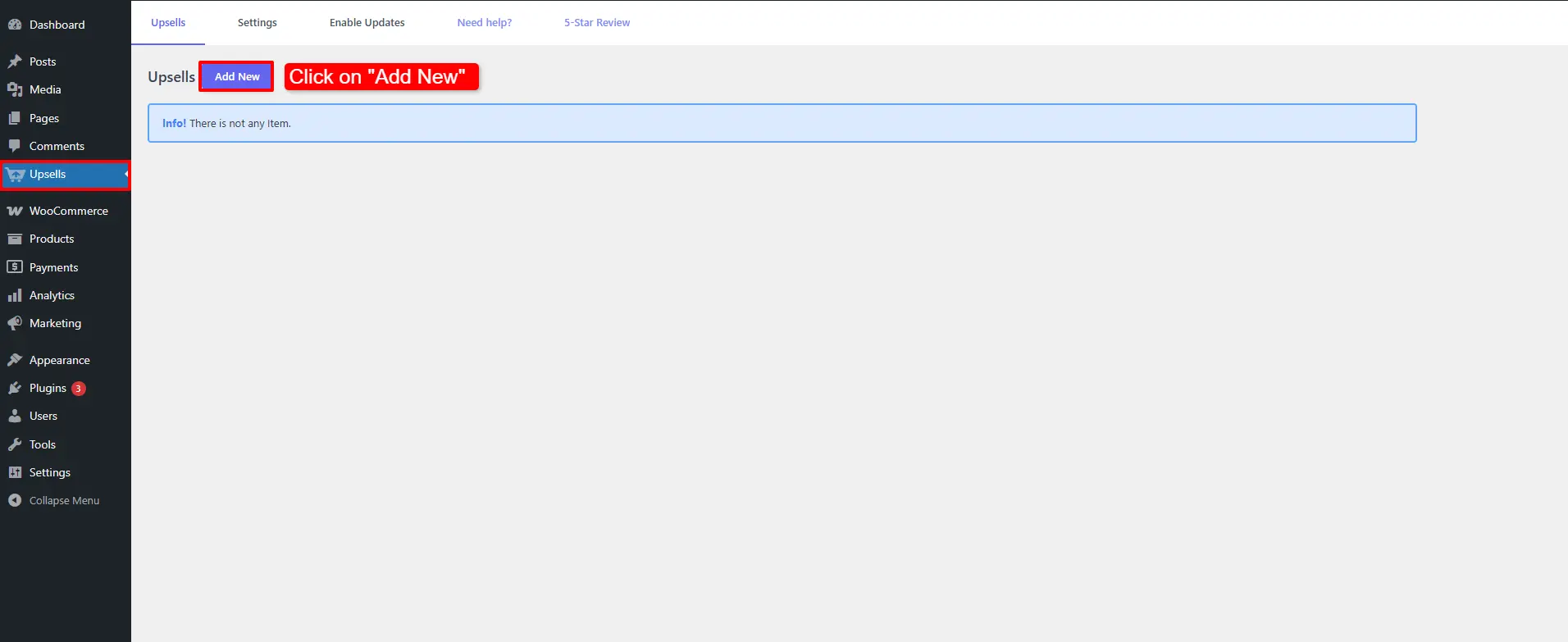showing where to add a new upsell in the product recommendation section