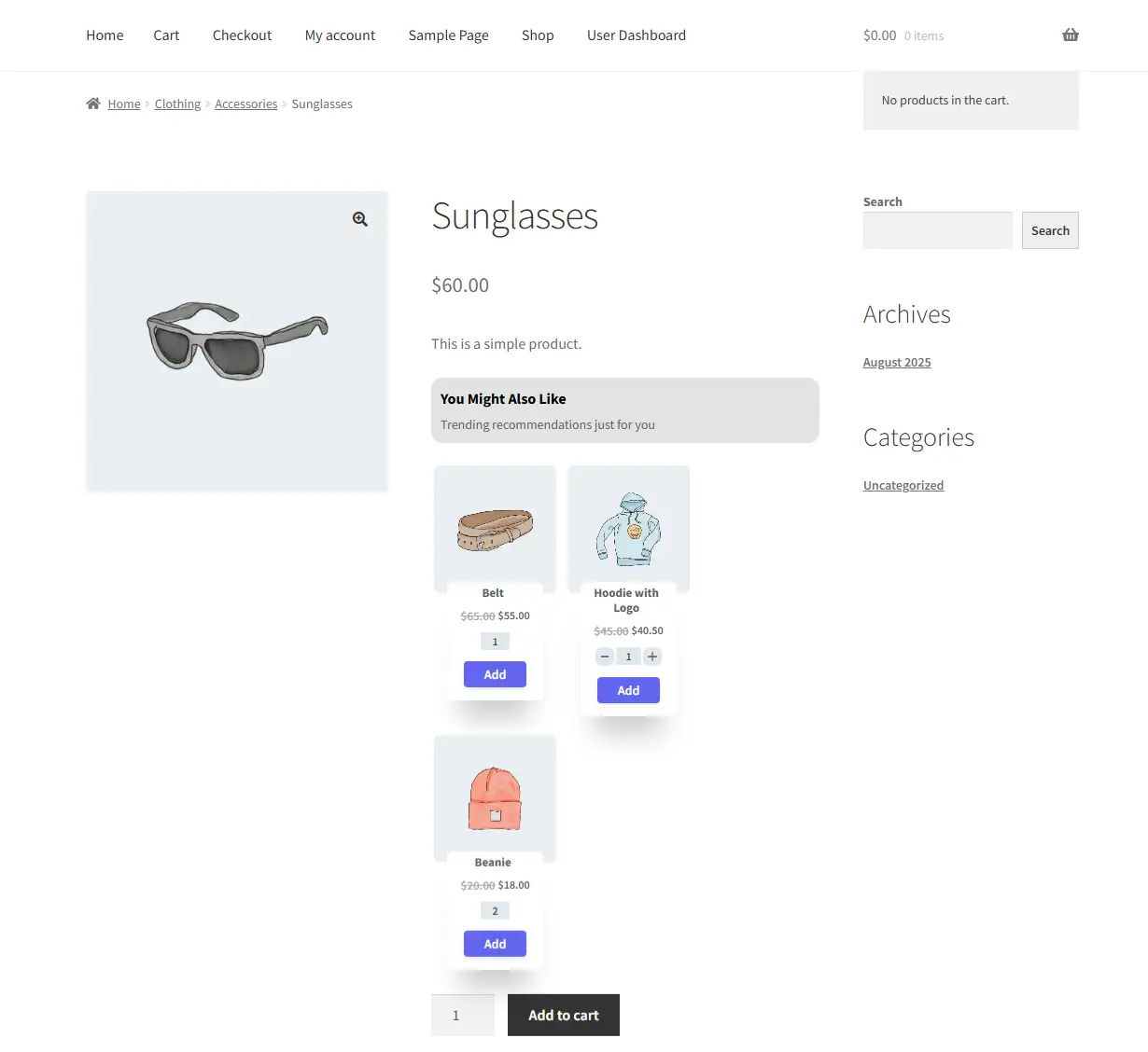 Product Upsell — screenshot 1
