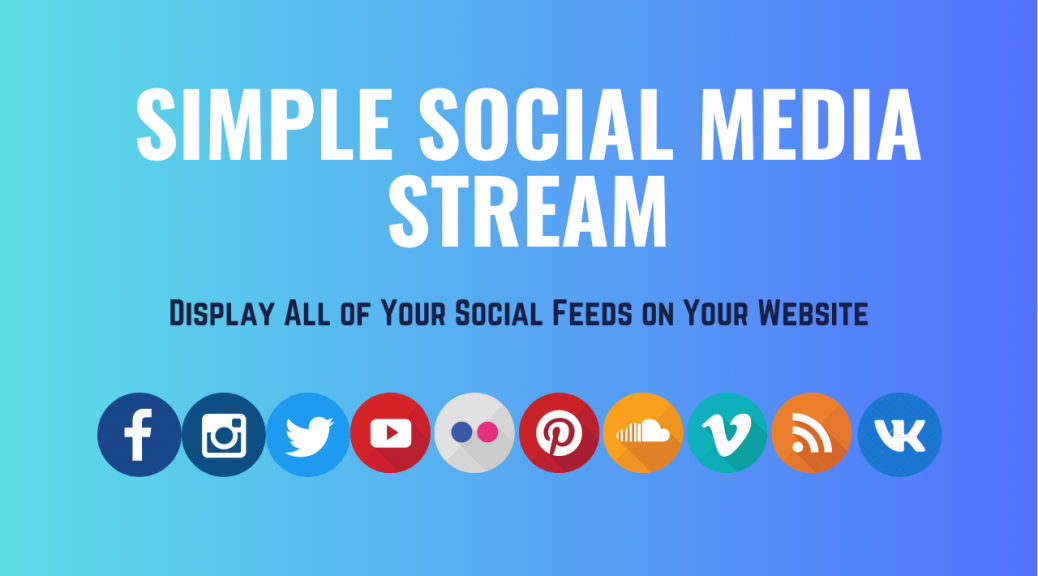 Simple Social Media Stream for Joomla