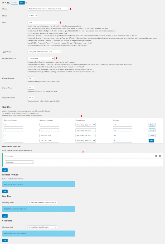 How to create a WooCommerce Bulk Discounts