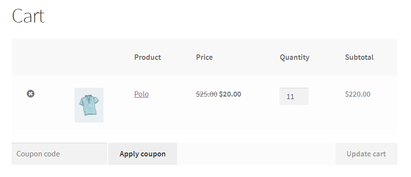 WooCommerce dynamic pricing applied to a product