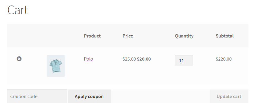 WooCommerce Bulk Discount Rule On Cart