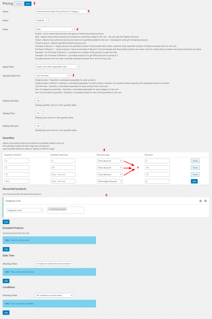 How to create a WooCommerce Bulk Discounts