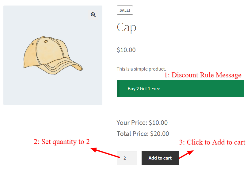 How to create buy 2 get 1 free discount offer in WooCommerce