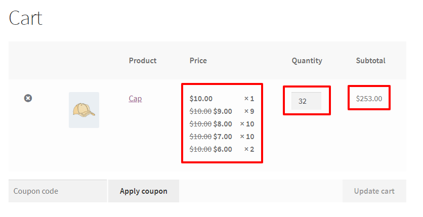 WooCommerce Tiered Pricing Rule for WholeSale User Role on Cart