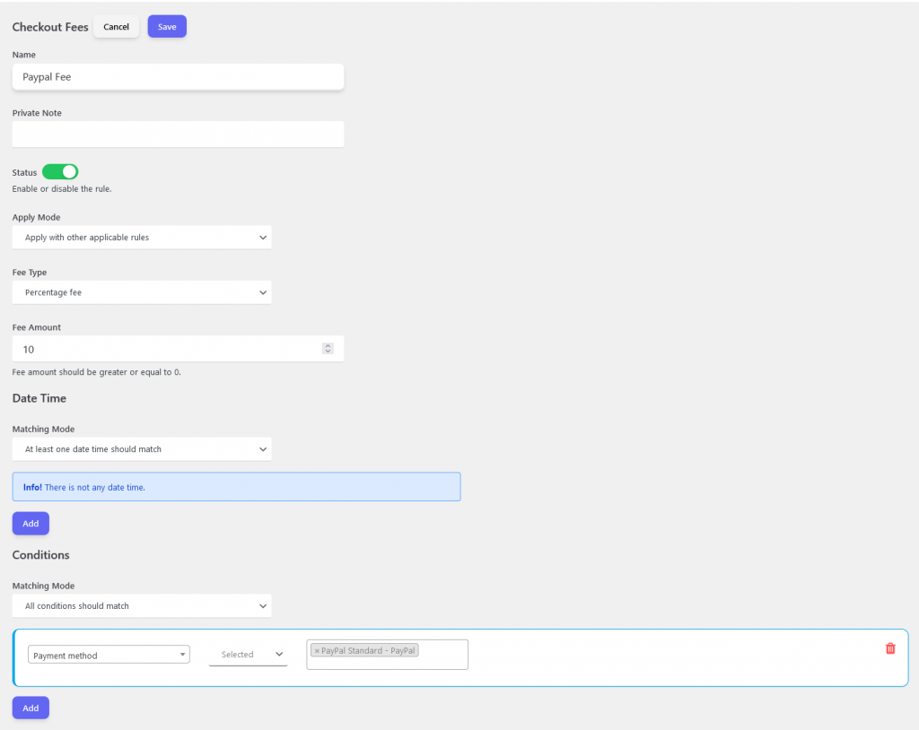 Dynamic shipping methods for WooCommerce