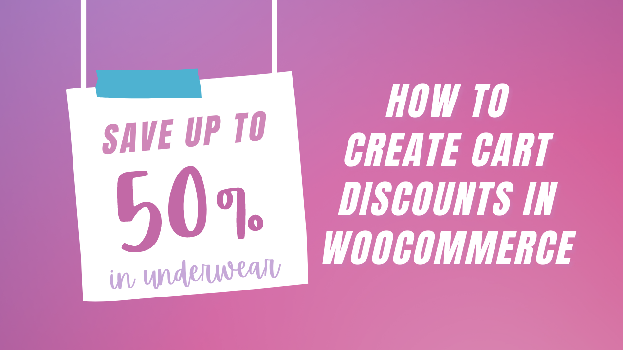 how to create cart discount in woocommerce
