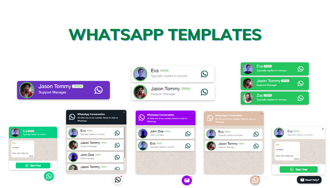 predefined templates for whatsapp