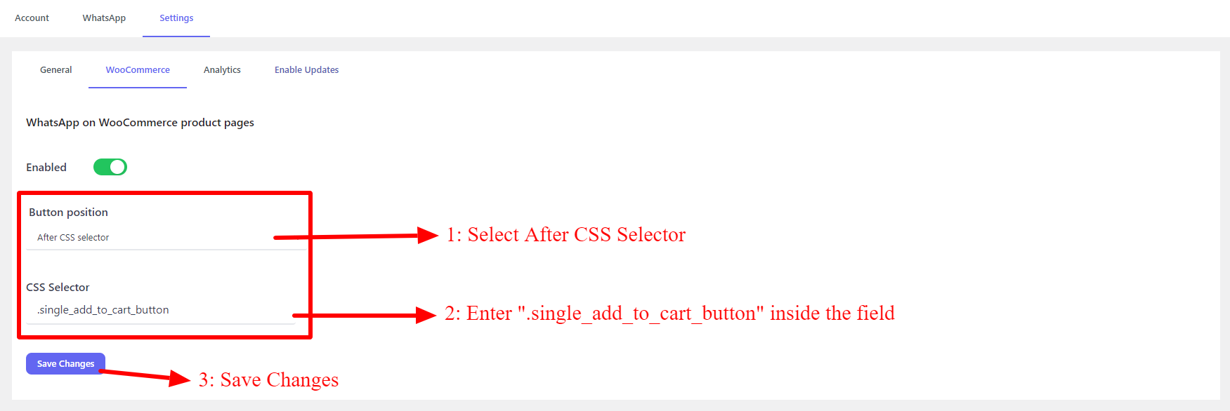 Set before or after CSS selector
