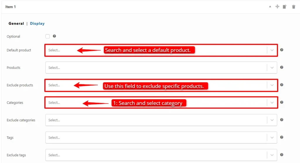 Add Categories as Bundle Items