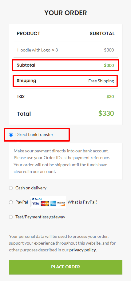 free shipping discount in woocommerce