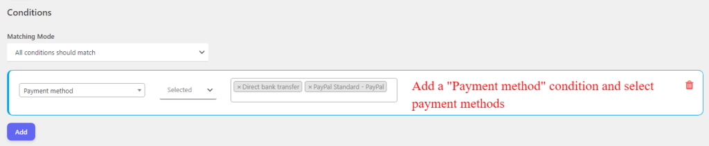 select payment gateways in woocommerce