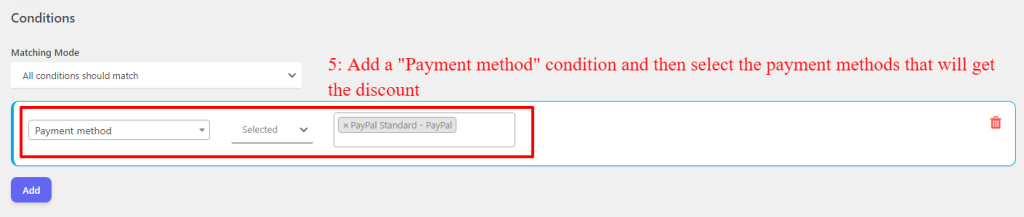 WooCommerce payment method discount conditions