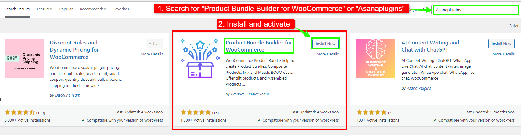instal WooCommerce Bundled Products plugin