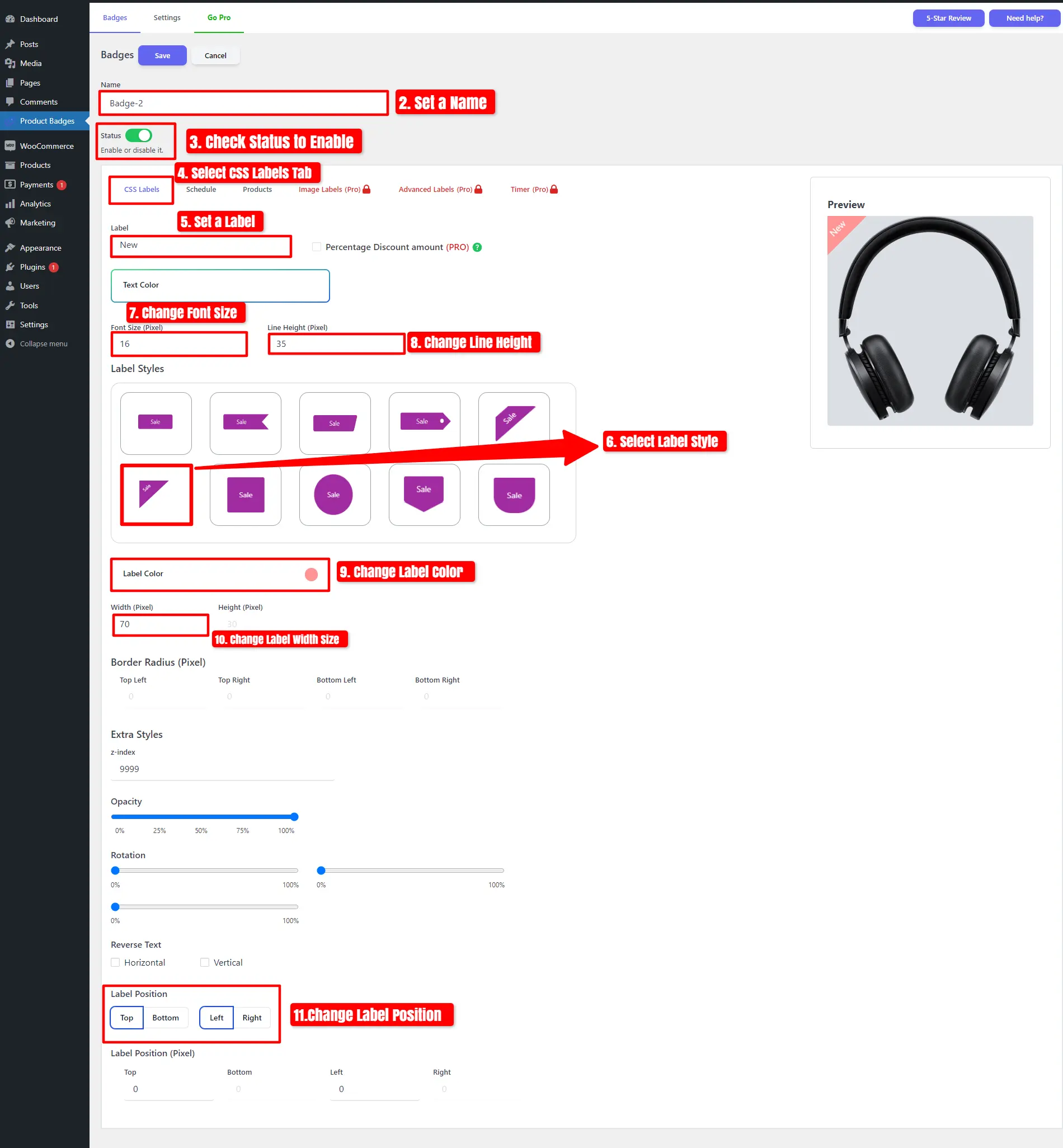 WooCommerce Sale Badge Free Plugin - Asana Plugins