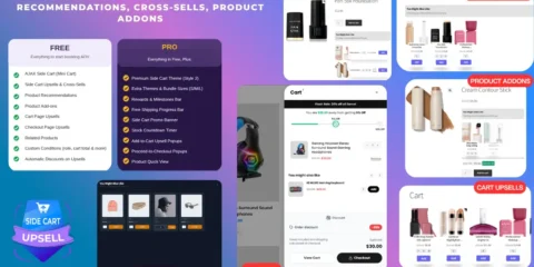 WooCommerce Side Cart & Upsell Plugin