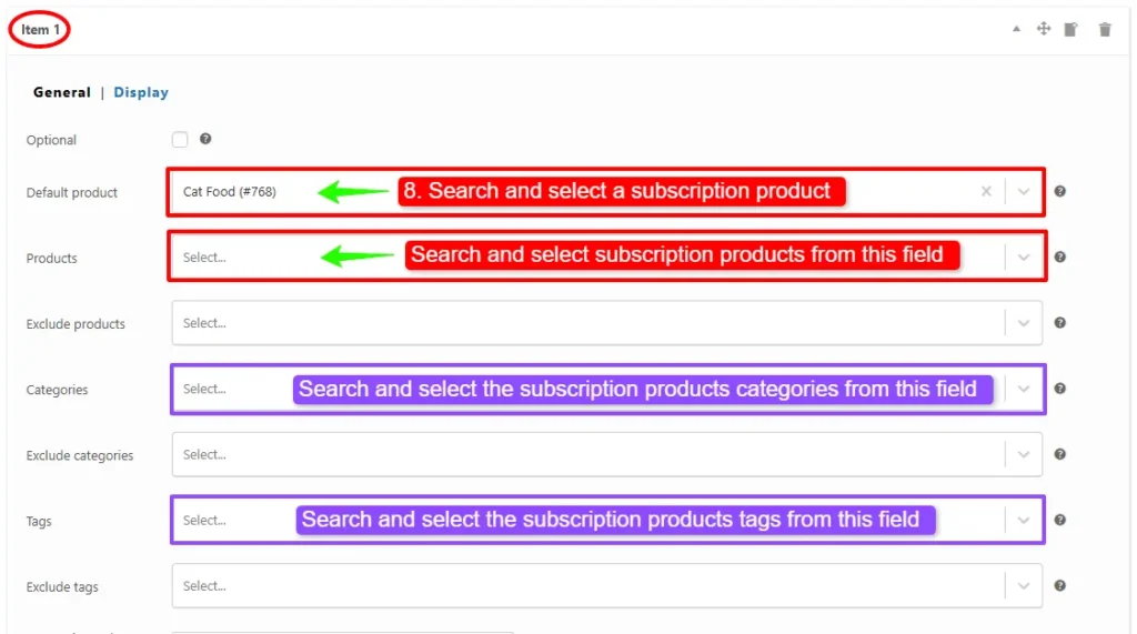 Add product to the subscription bundle