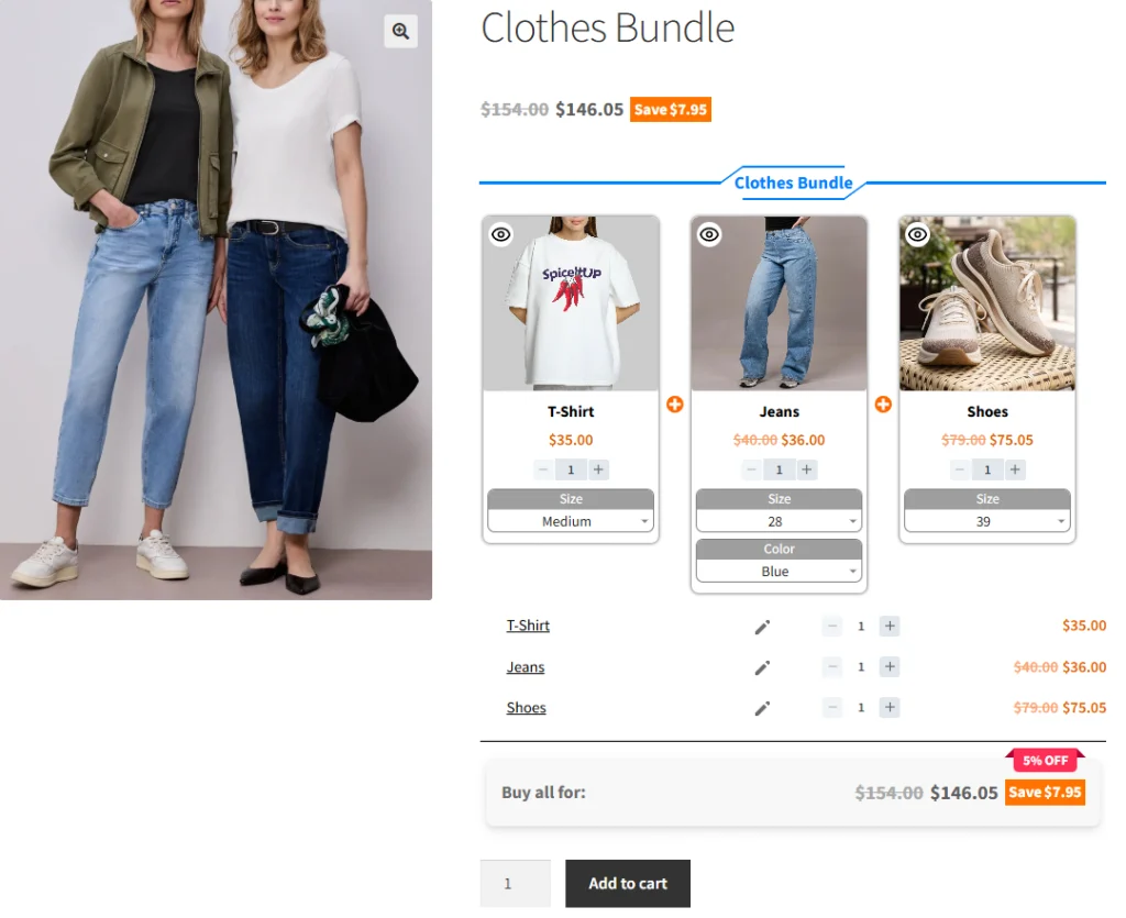 Variable Product Bundle
